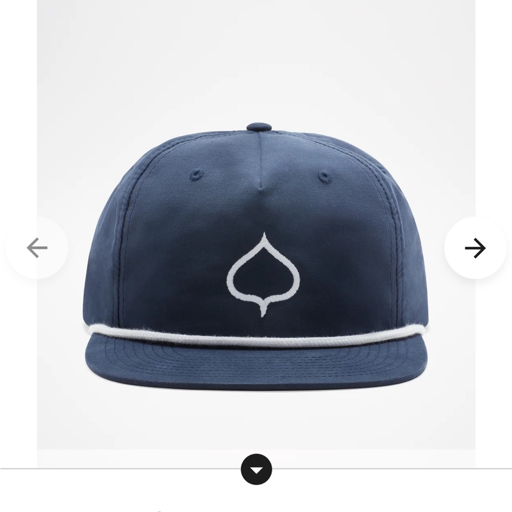 Aspen Leaf Navy Rope Hat